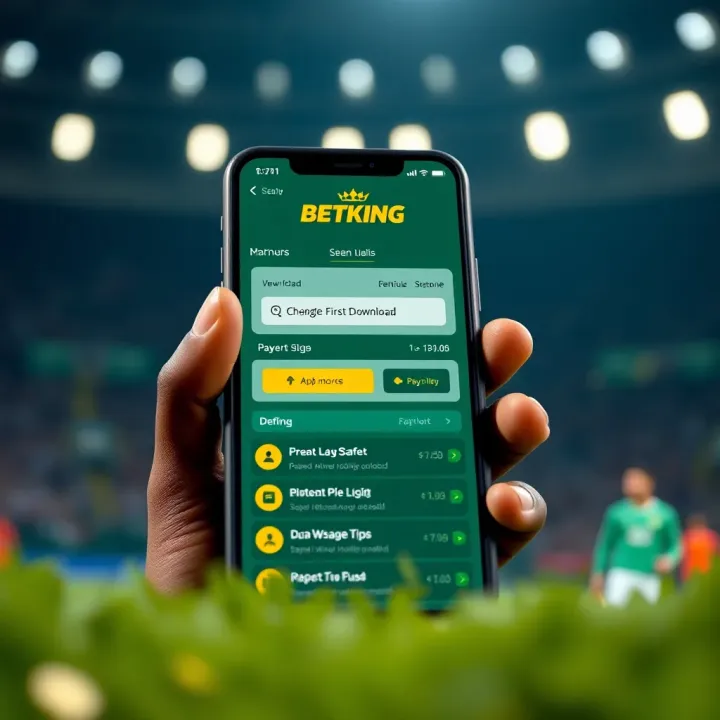 Visual guide showing navigation on APKPure platform to download BetKing app safely in Nigeria