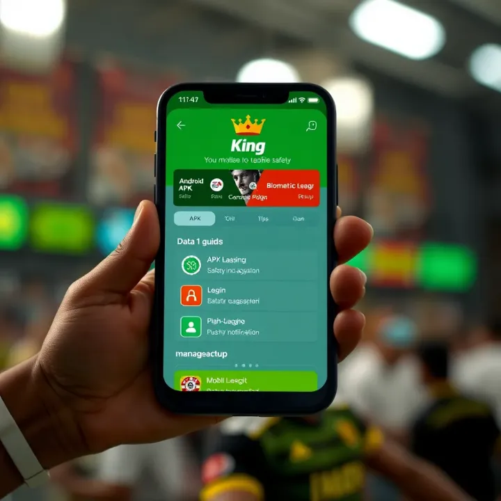 User logging into BetKing account with Nigerian flag on screen