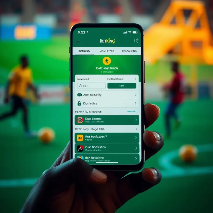 Secure account management interface showing betting options and security features