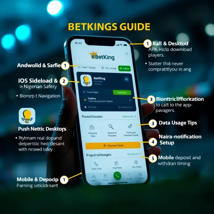 Illustration of password recovery and security settings for Betking account