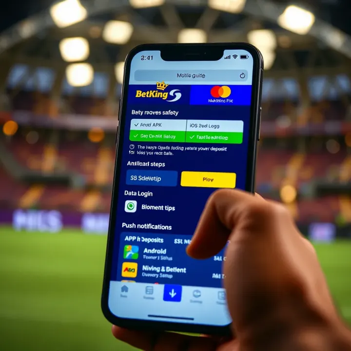 Secure download and installation process of the BetKing APK on smartphone