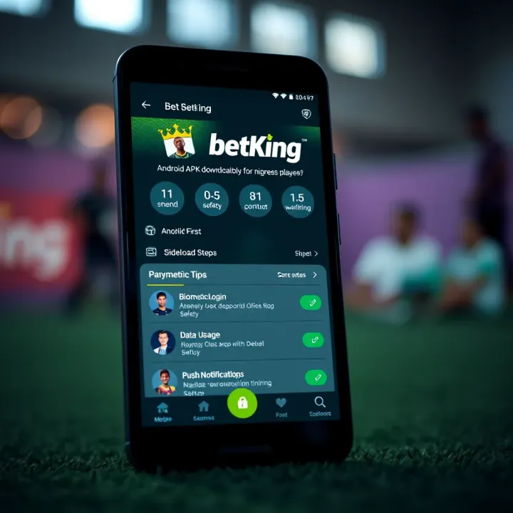 BetKing Mobile Login Interface for Ghanaian Users Mobile phone screen showing BetKing app login interface with Ghanaian flag in the background