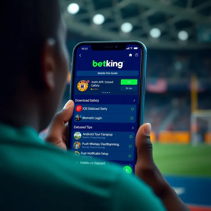 User securely logging into Betking platform on a digital device in Nigeria