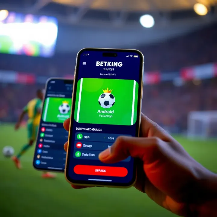 Mobile device displaying BetKing app login screen for easy account access in Tanzania