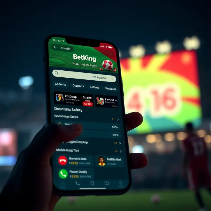 Android smartphone showing app installation progress for BetKing mlite APK