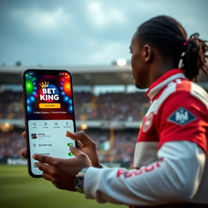 Graphic showing various BetKing MMA betting options and markets for Nigerian users