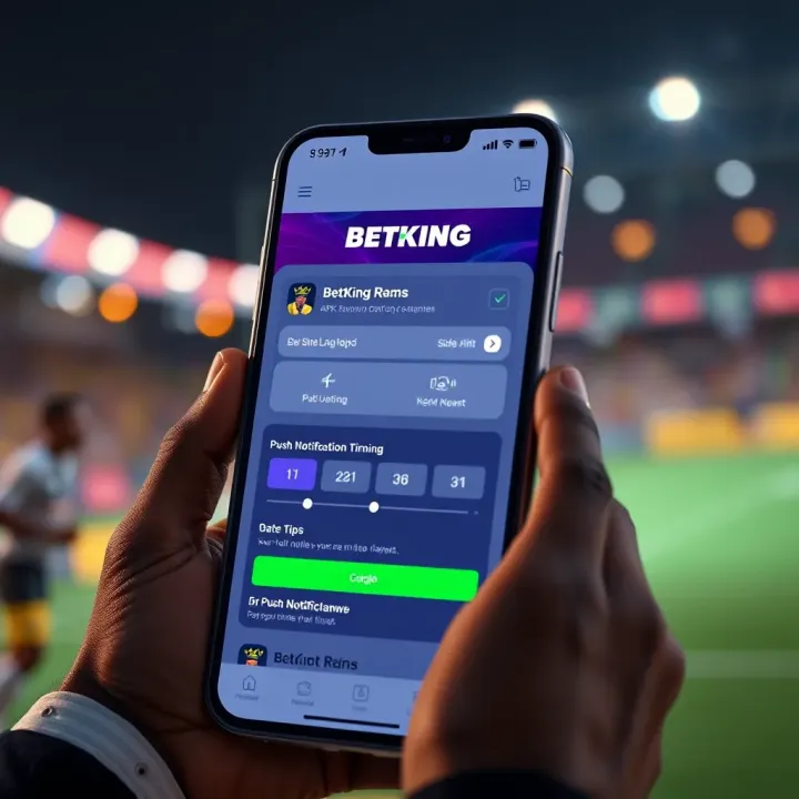 Nigerian player engaging with BetKing platform on a mobile device