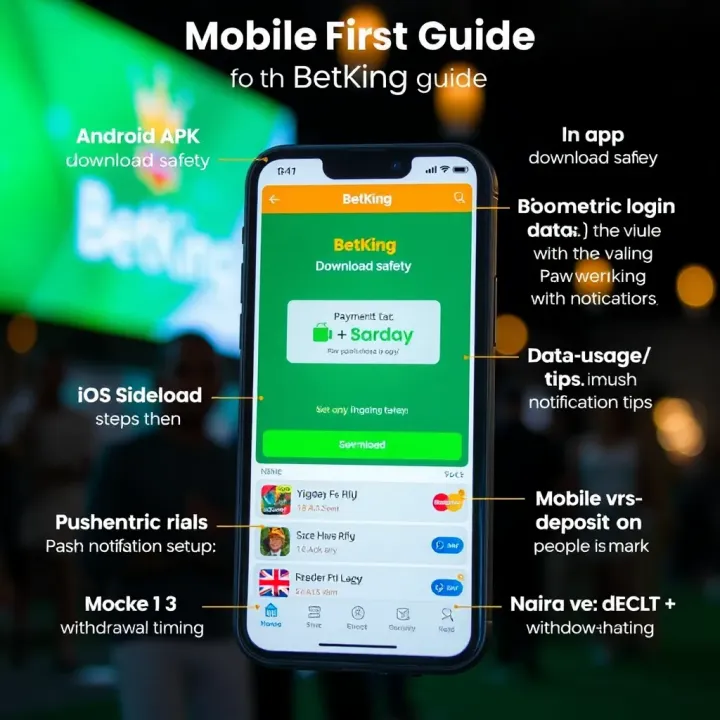 Graphic showcasing secure betting options and bonuses available for Nigerian players on Betking