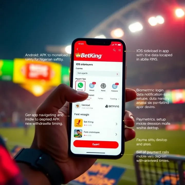 BetKing online sportsbook interface displaying UFC betting options and odds for Nigerian users