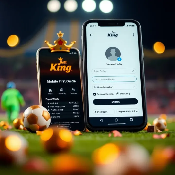 Smartphone displaying a smooth user interface for sports betting app