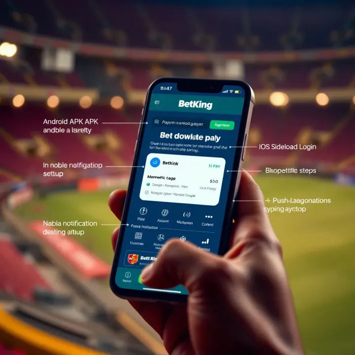User logging into BetKing GH platform on a smartphone