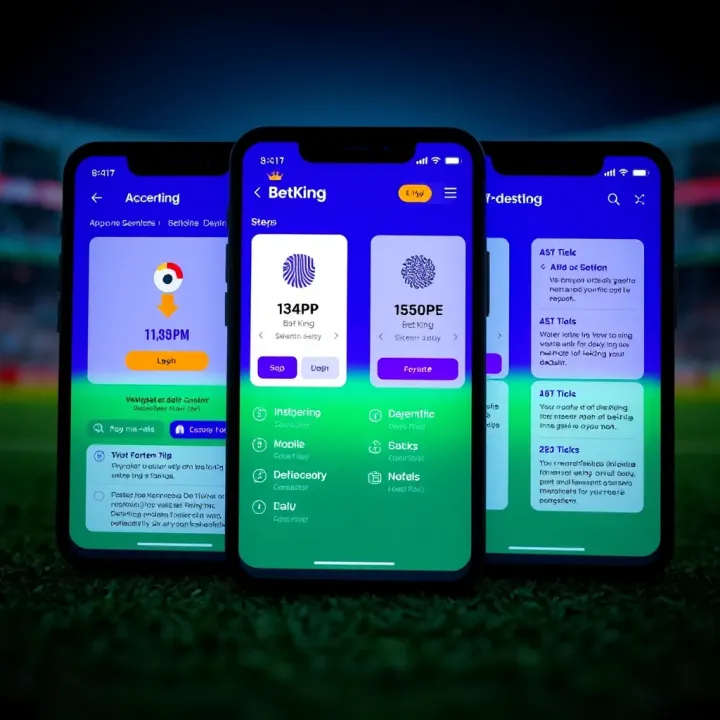 User navigating betting account settings on mobile device