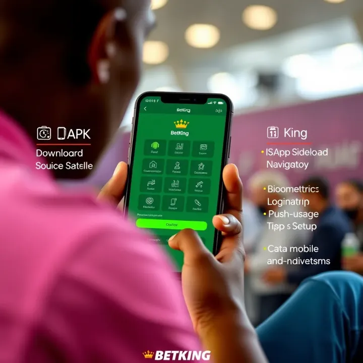 Mobile device showing BetKing app with booking code submission screen