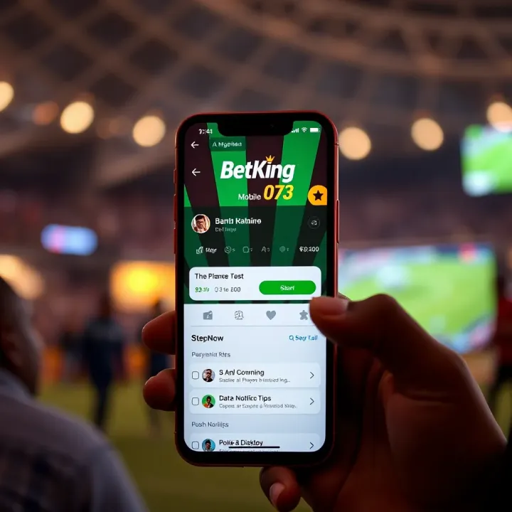 User interface of Mines Predictor APK showing prediction analytics on BetKing platform