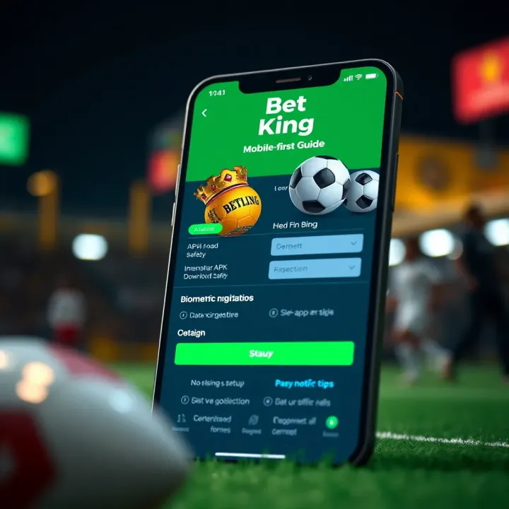 Screenshot showing the main dashboard and betting options of the old Betking app interface