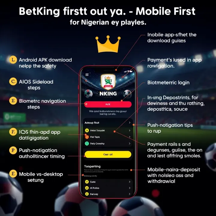 Diagram illustrating the safe use of BetKing services with guidance for Nigerian bettors