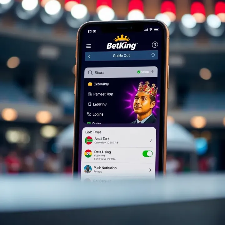 Nigerian bettor using mobile device to place sports bets with clear display of betting options
