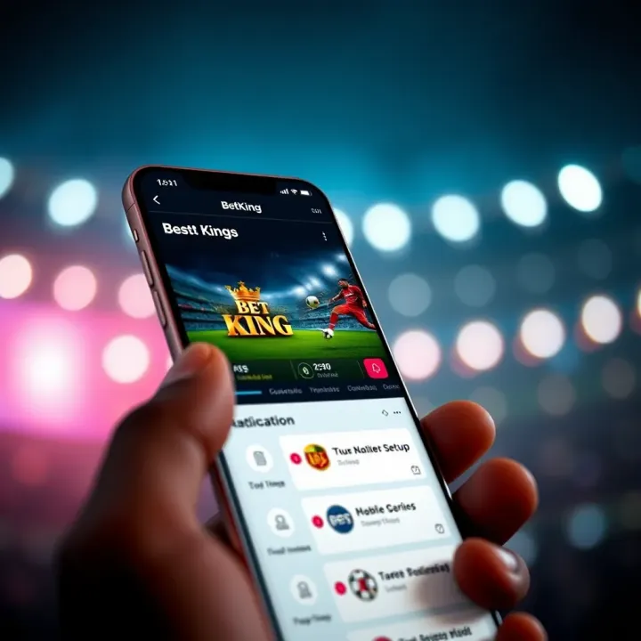 Live streaming interface showing a soccer match in Nigeria on a digital device