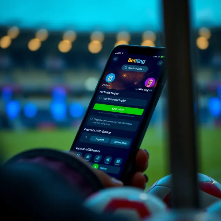 Visual guide displaying registration and secure payment methods on BetKing platform