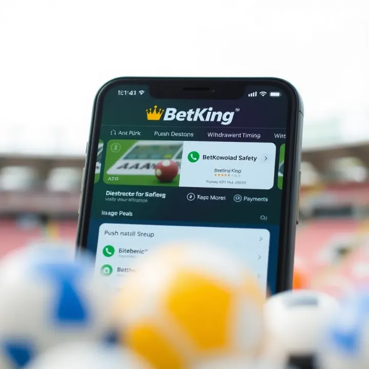 Mobile smartphone displaying a sports betting app interface with various betting options